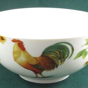 NEW Pfaltzgraff Rooster Meadow, Sunflowers (Daphne B) Soup/Cereal Bowl